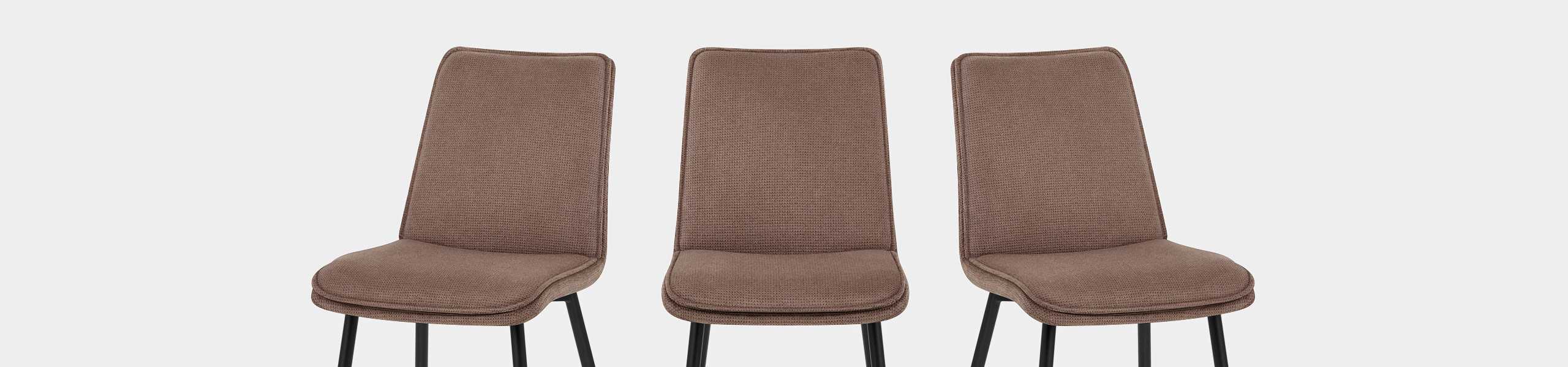 Abi Dining Chair Brown Fabric Video Banner
