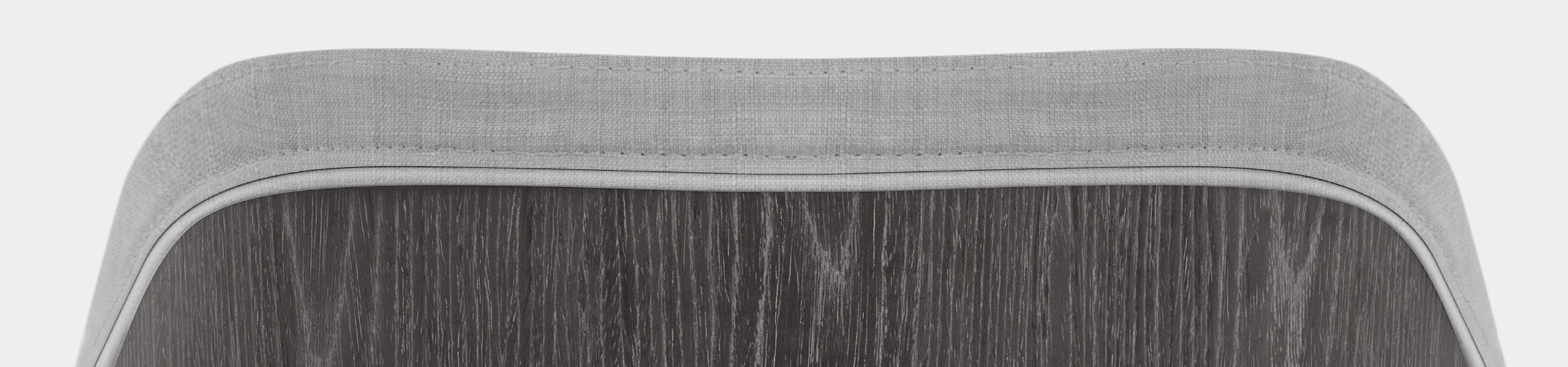 Adele Wooden Stool Grey Fabric Video Banner
