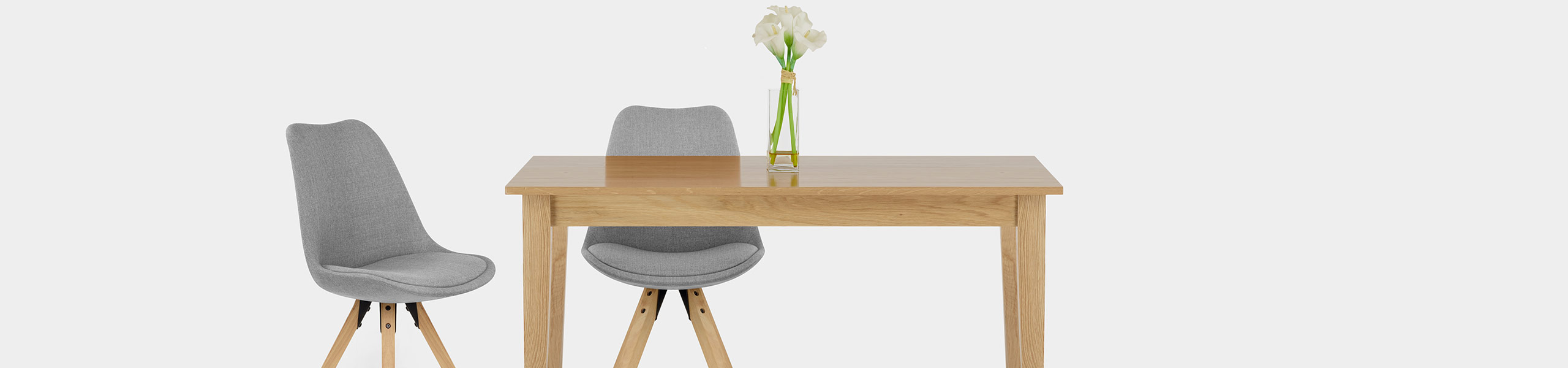 Aero Dining Chair Grey Fabric Video Banner