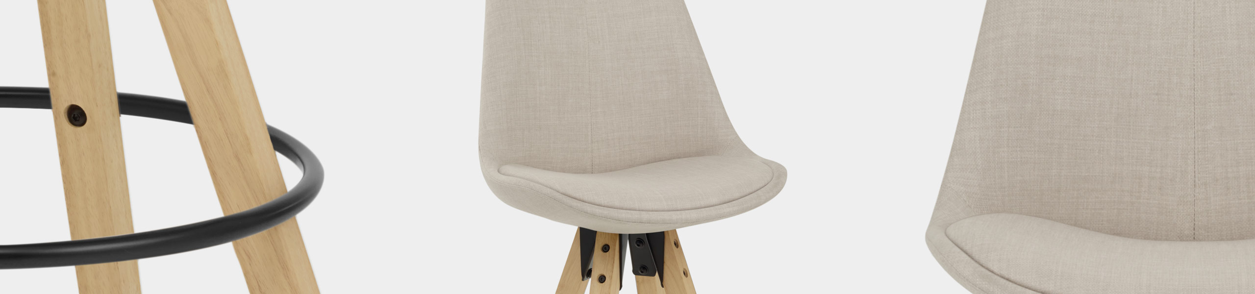 Aero Bar Stool Beige Fabric Video Banner