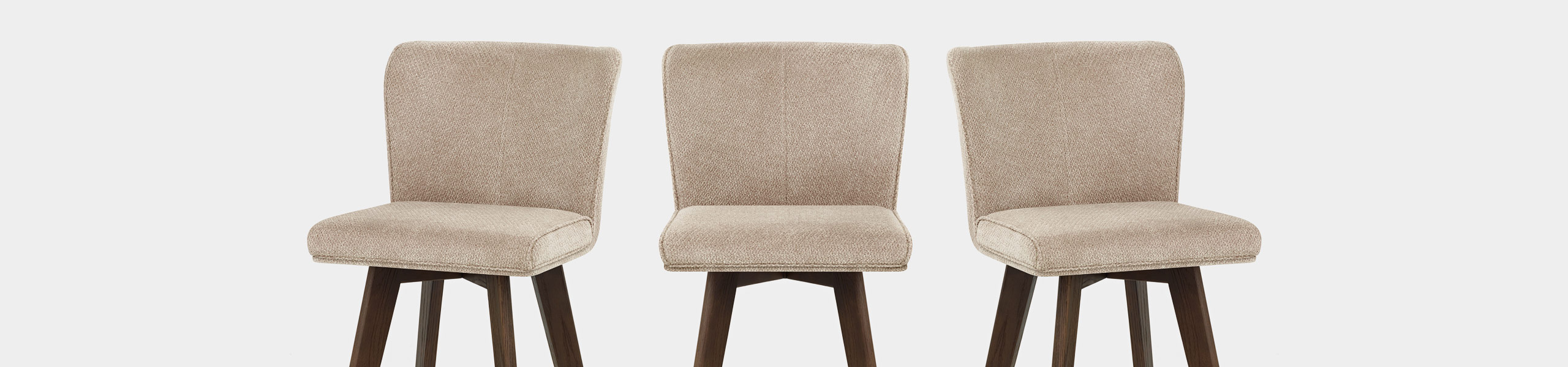 Aldo Dark Oak Bar Stool Tweed Fabric Video Banner