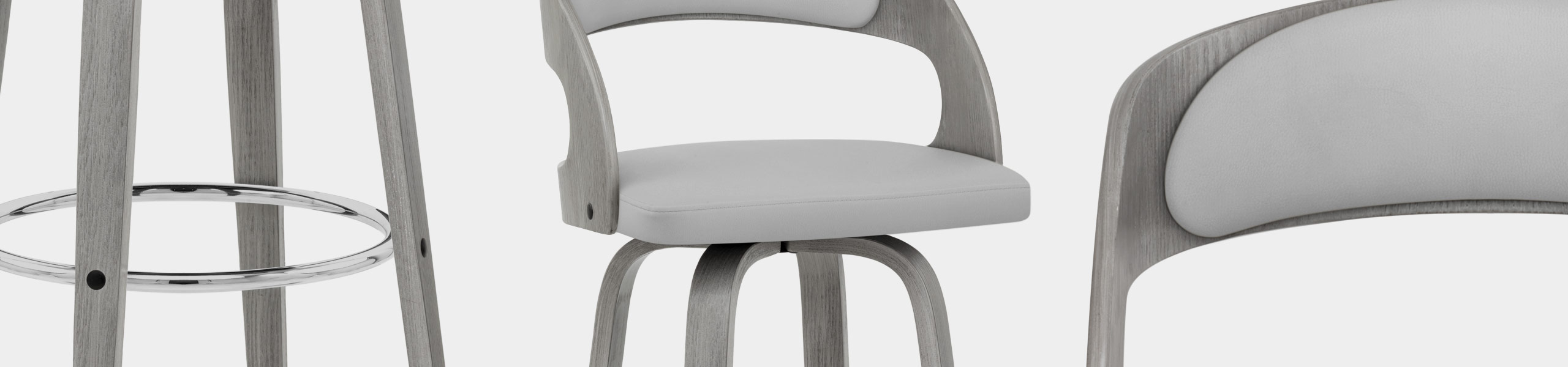 Alicia Grey Wooden Stool Video Banner