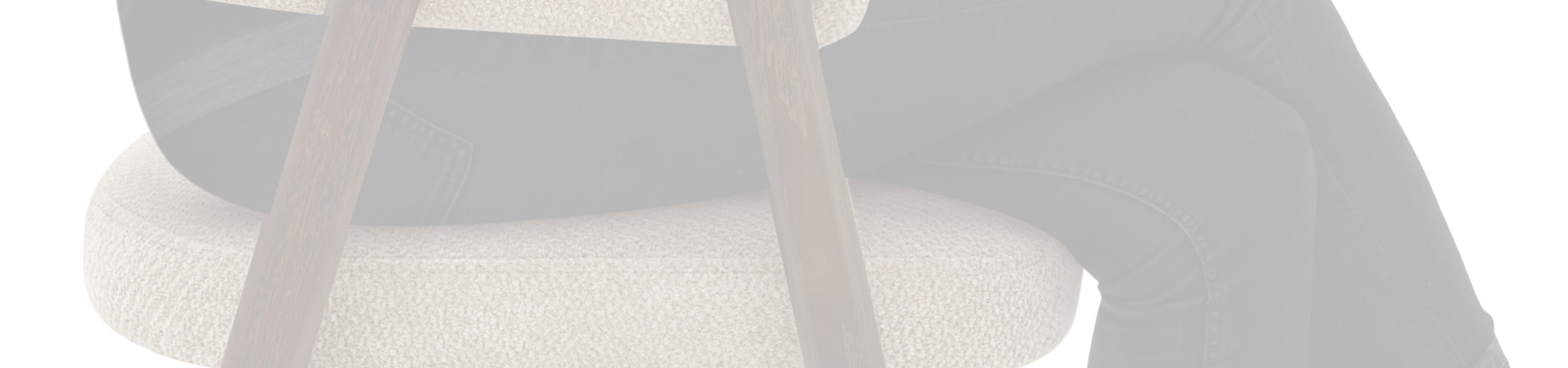 Amber Dark Oak Chair Tweed Fabric Review Banner