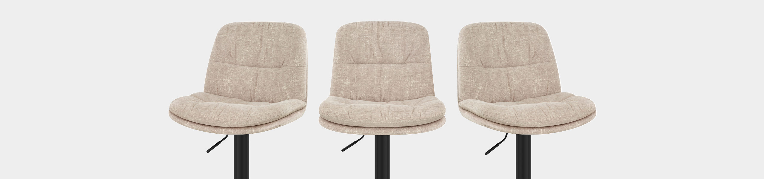 Angelo Bar Stool Beige Fabric Video Banner