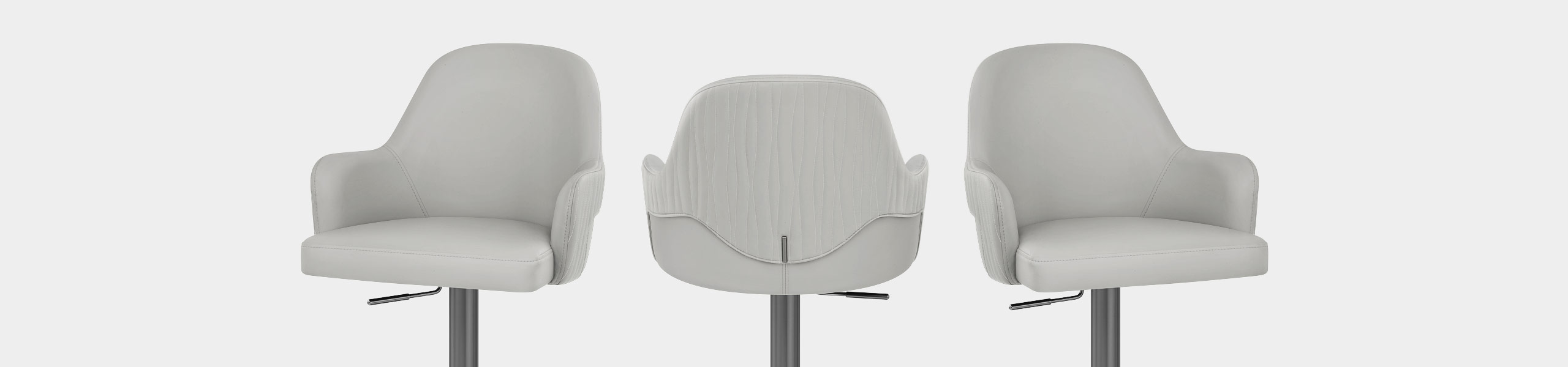 Antonia Graphite Stool Light Grey Video Banner