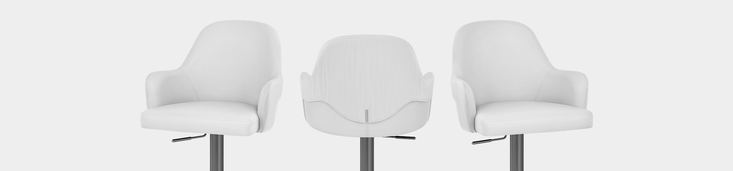 Antonia Graphite Stool White Video Banner