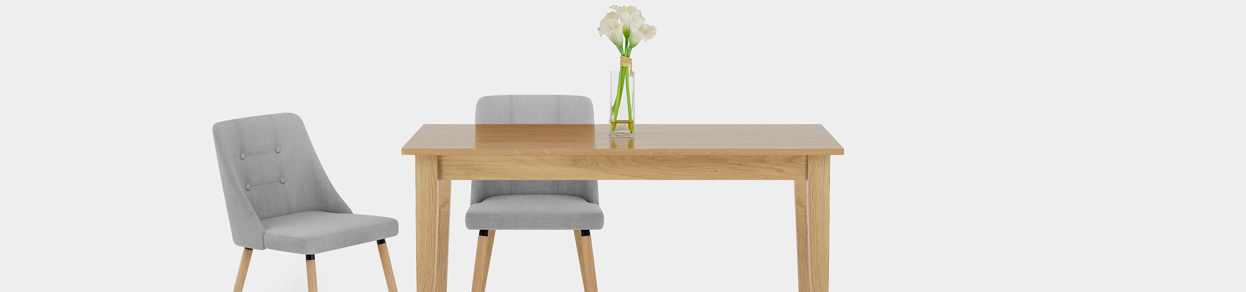 Appleby Dining Chair Light Grey Fabric Video Banner
