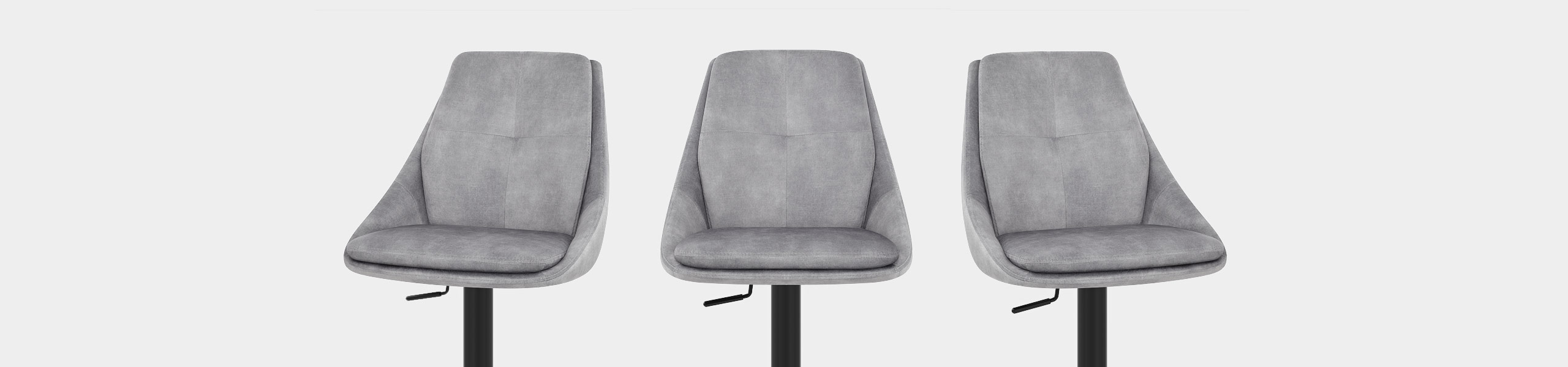 Aria Bar Stool Grey Velvet Video Banner