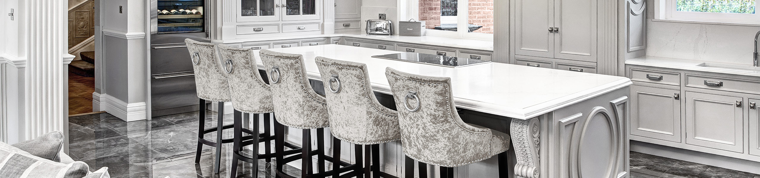 Ascot Bar Stool Mink Velvet Video Banner