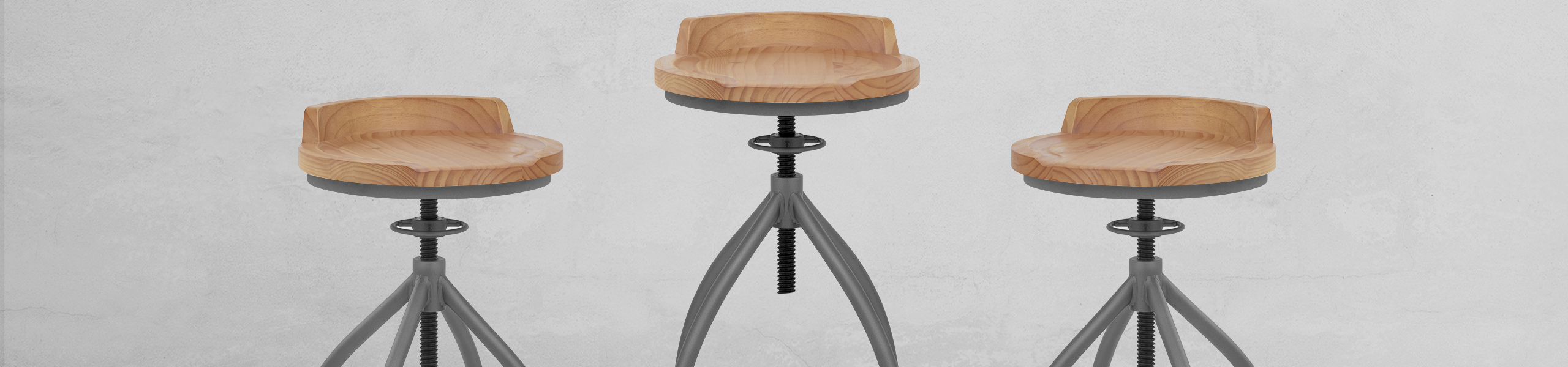 Axle Industrial Bar Stool Video Banner
