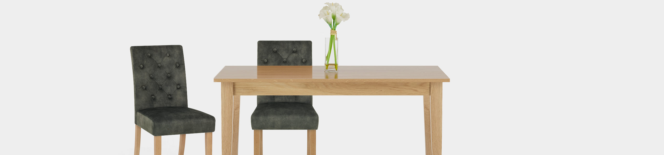 Banbury Oak Dining Chair Green Velvet Video Banner
