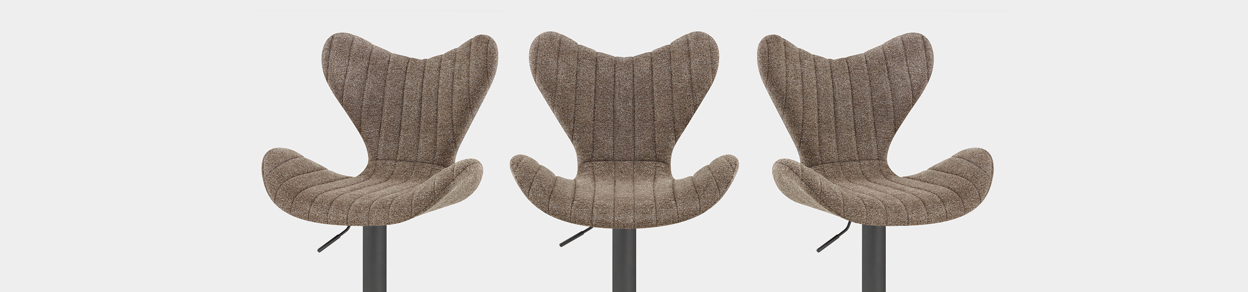 BB Swivel Stool Brown Fabric Video Banner
