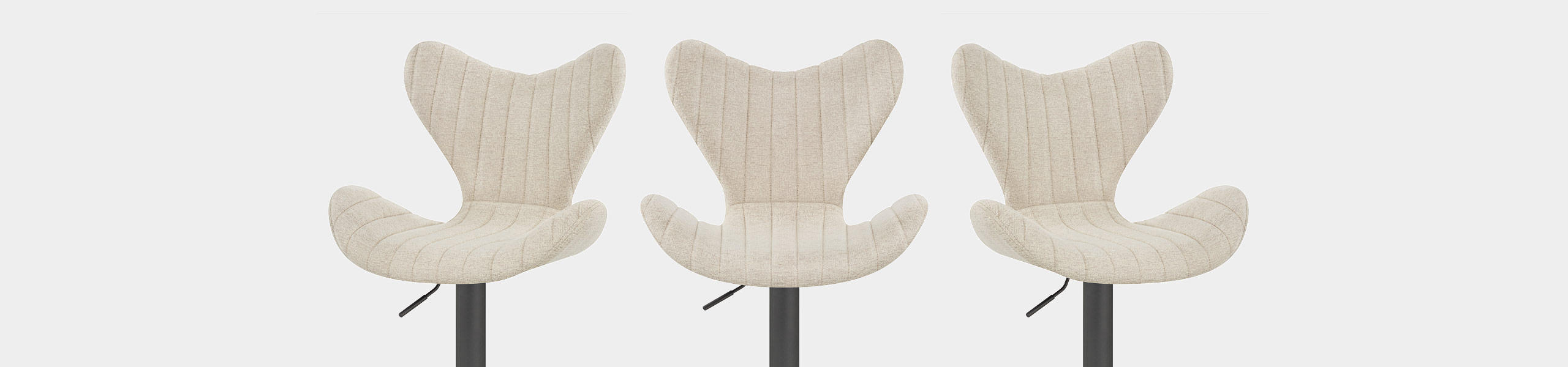 BB Swivel Stool Cream Fabric Video Banner