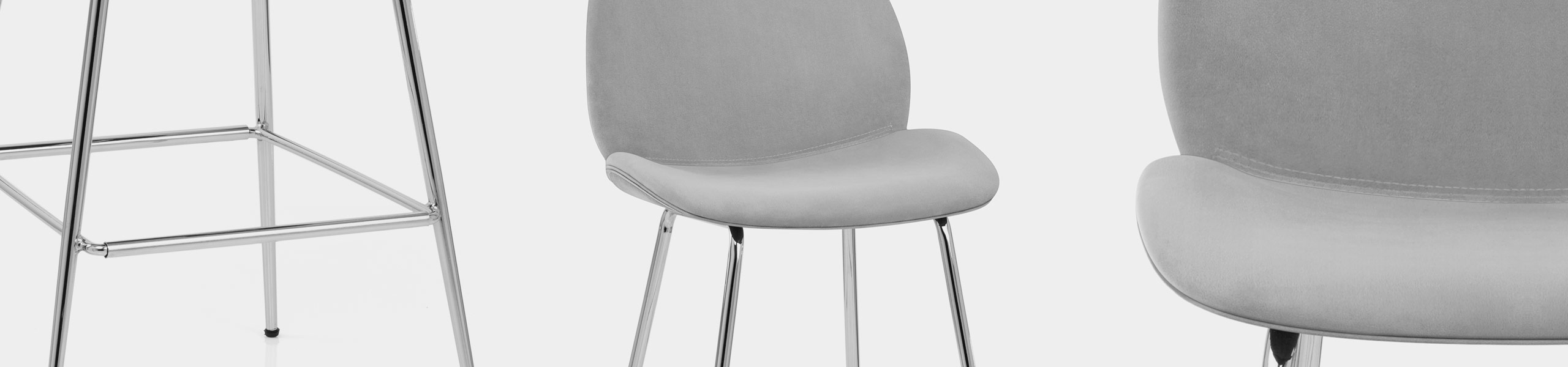 Bella Bar Stool Grey Velvet Video Banner