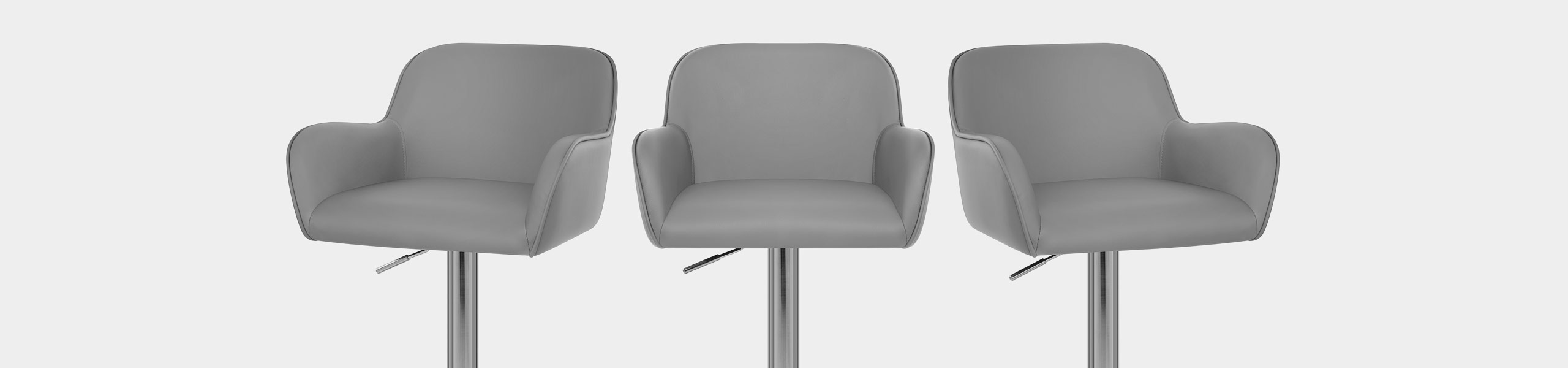 Berlin Brushed Bar Stool Grey Video Banner