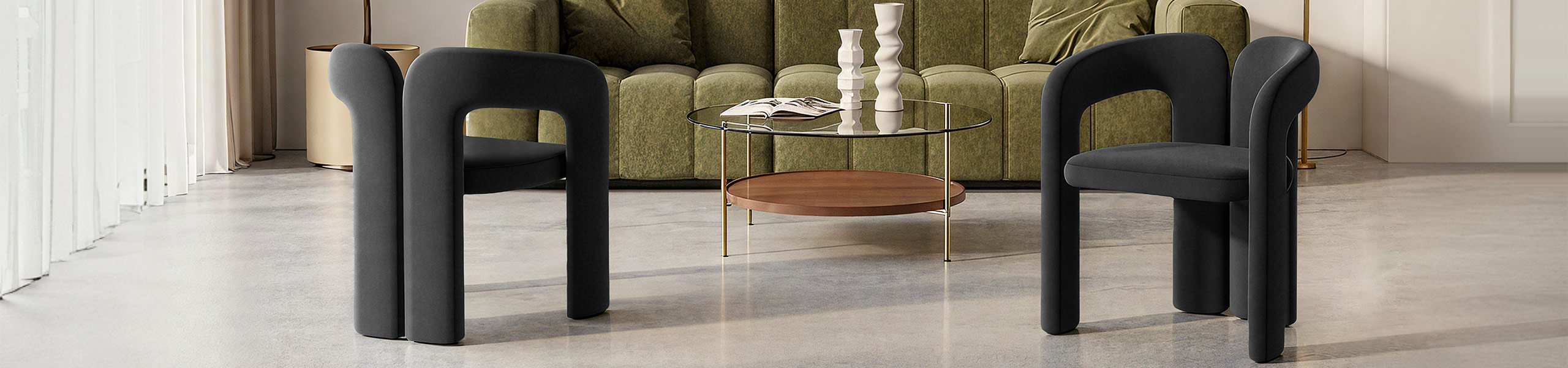 Bubble Chair Black Velvet Video Banner