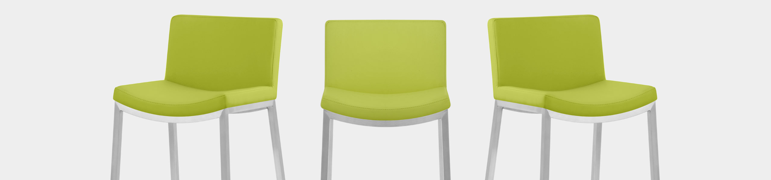 Capone Brushed Steel Stool Green Video Banner