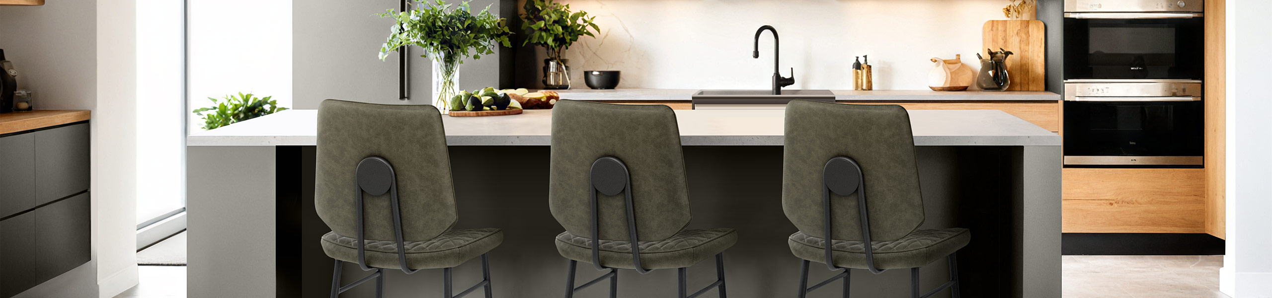 Caprice Bar Stool Antique Green Video Banner