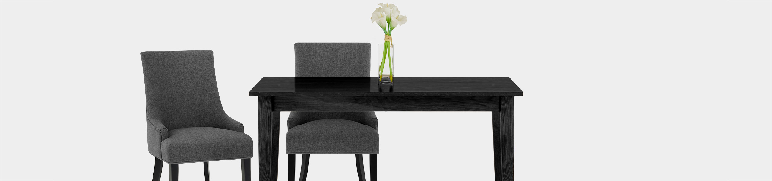 Cavendish Dining Chair Charcoal Fabric Video Banner