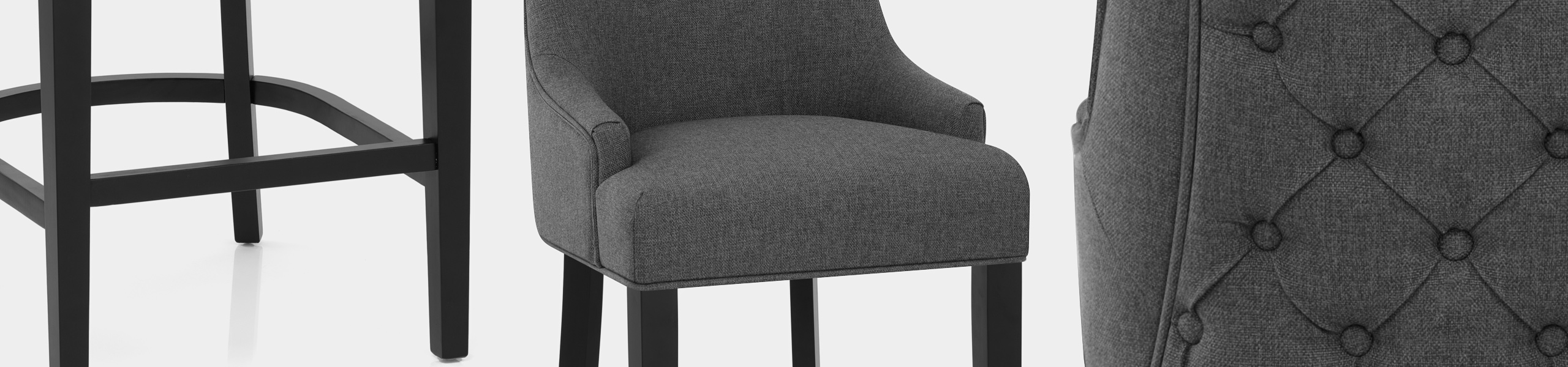 Cavendish Bar Stool Charcoal Fabric Video Banner