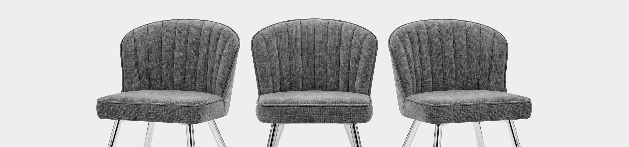 Chase Dining Chair Grey Fabric Video Banner