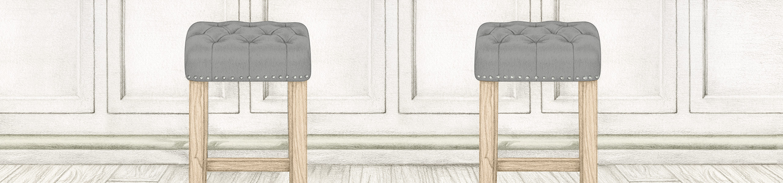 Chelsea Oak Stool Black Leather Video Banner