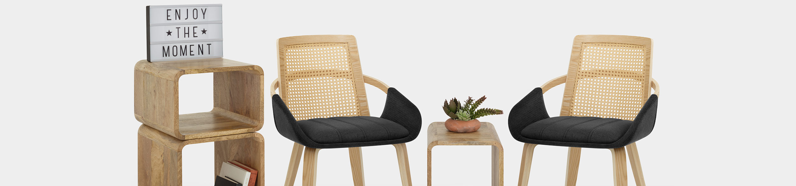Cleveland Dining Chair Black Fabric Video Banner