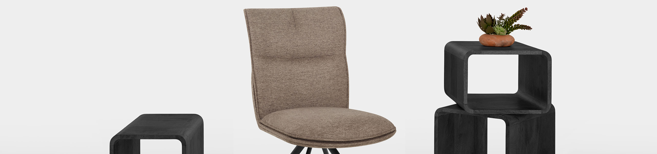 Cody Dining Chair Brown Fabric Video Banner