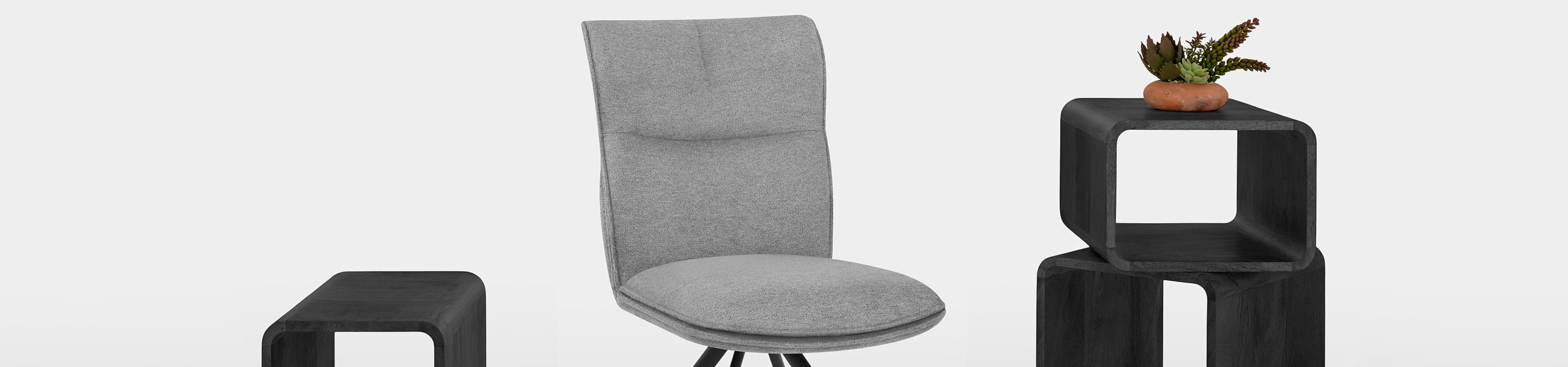 Cody Dining Chair Light Grey Fabric Video Banner