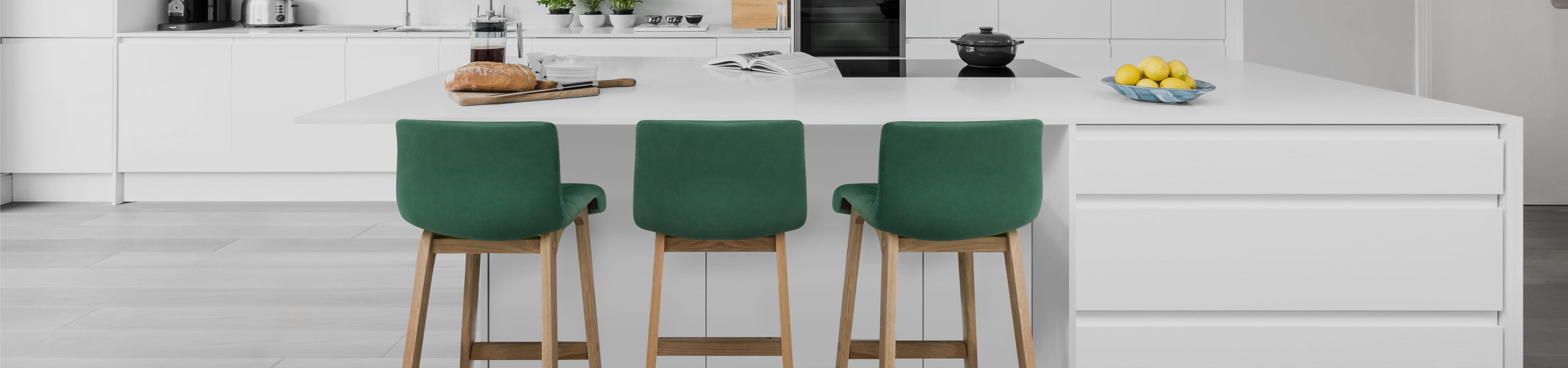 Colt Oak Stool Green Velvet Video Banner