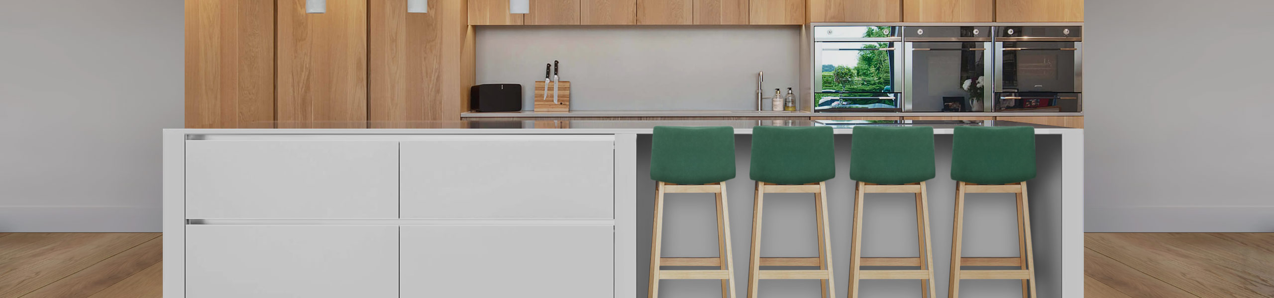 Colt Oak Stool Green Velvet Video Banner