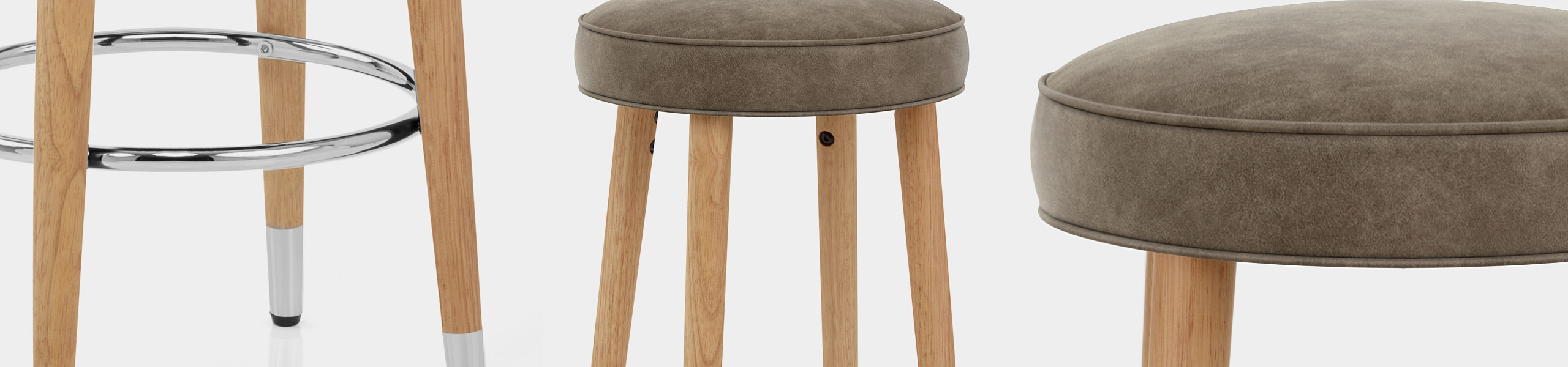 Conrad Oak Stool Antique Brown Video Banner