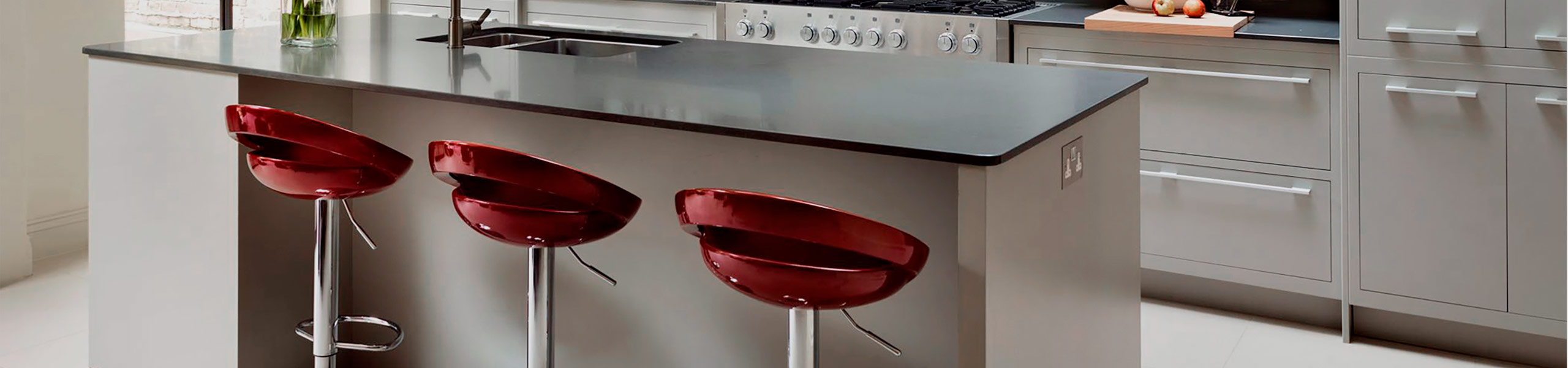 Crescent Bar Stool Red Video Banner