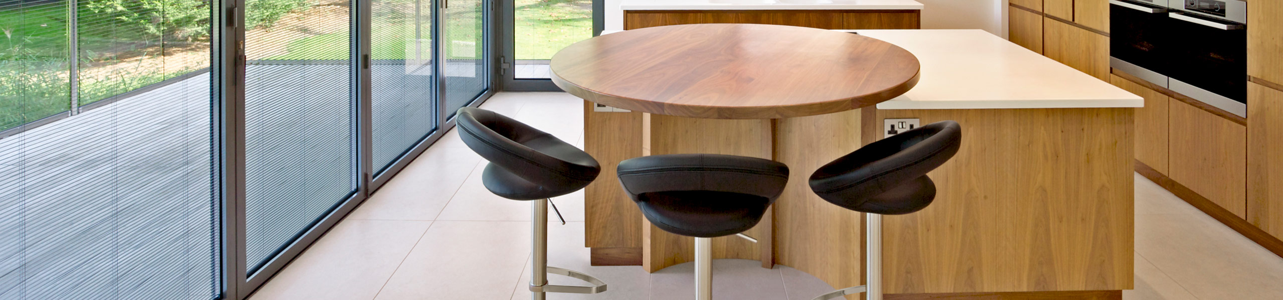 Brushed Crescent Stool Brown Video Banner
