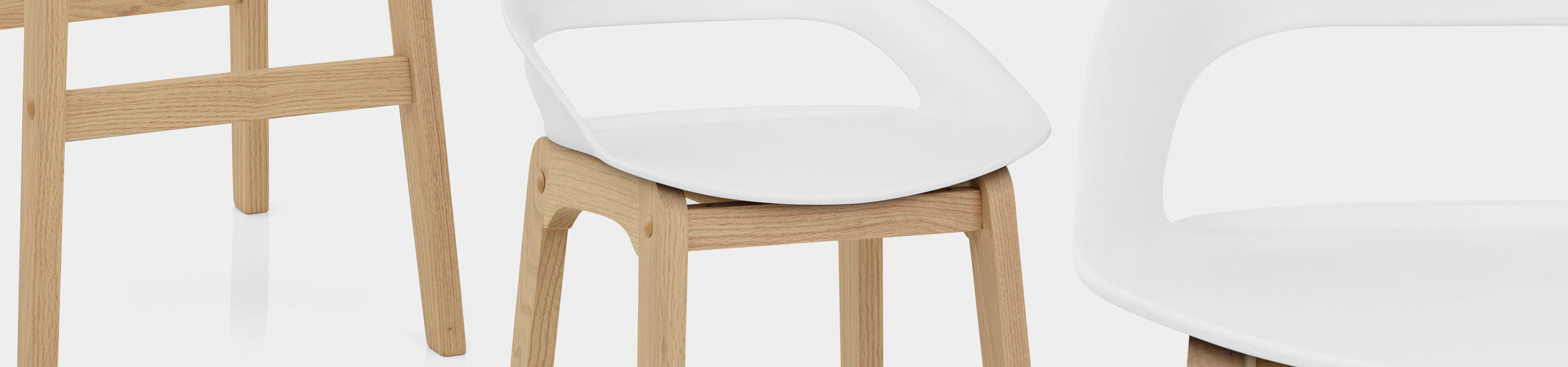 Crew Wooden Bar Stool White Video Banner