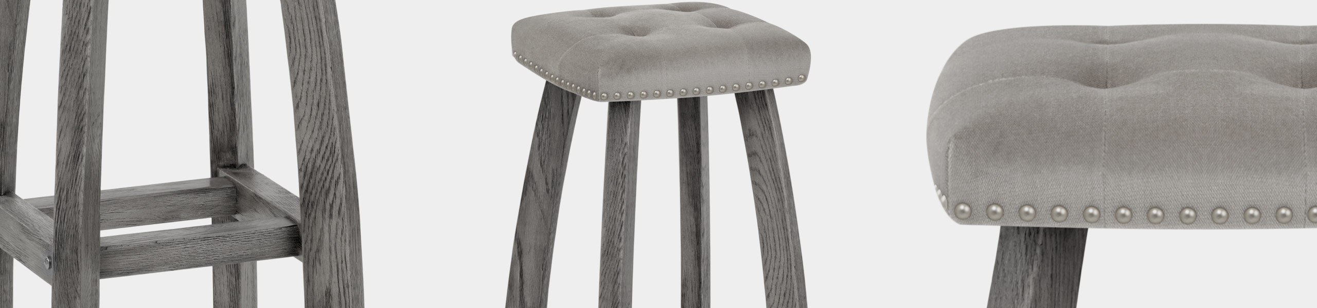 Cromwell Bar Stool Grey Velvet Video Banner