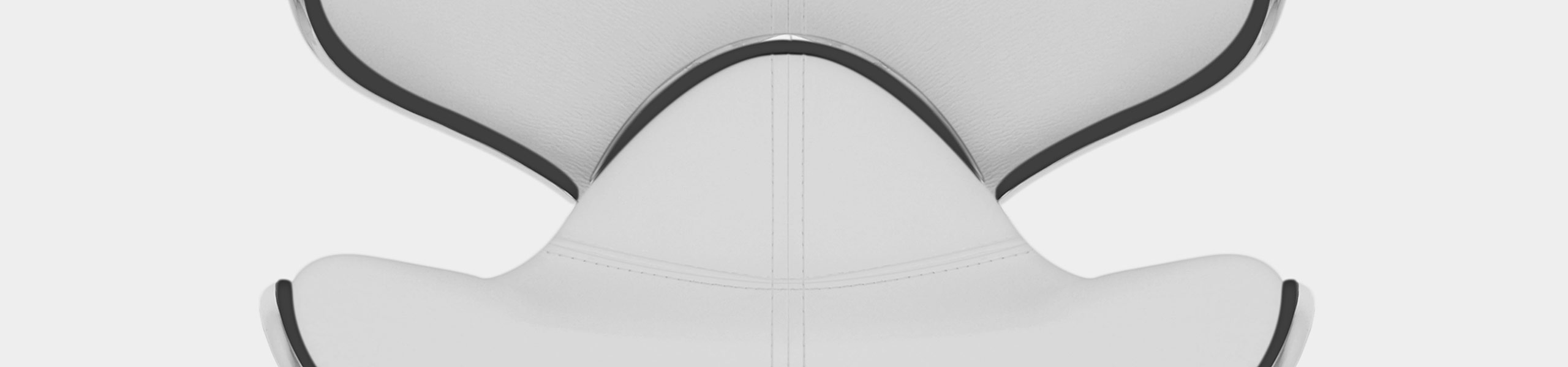 Deluxe Duo Leather Brushed Stool White Video Banner