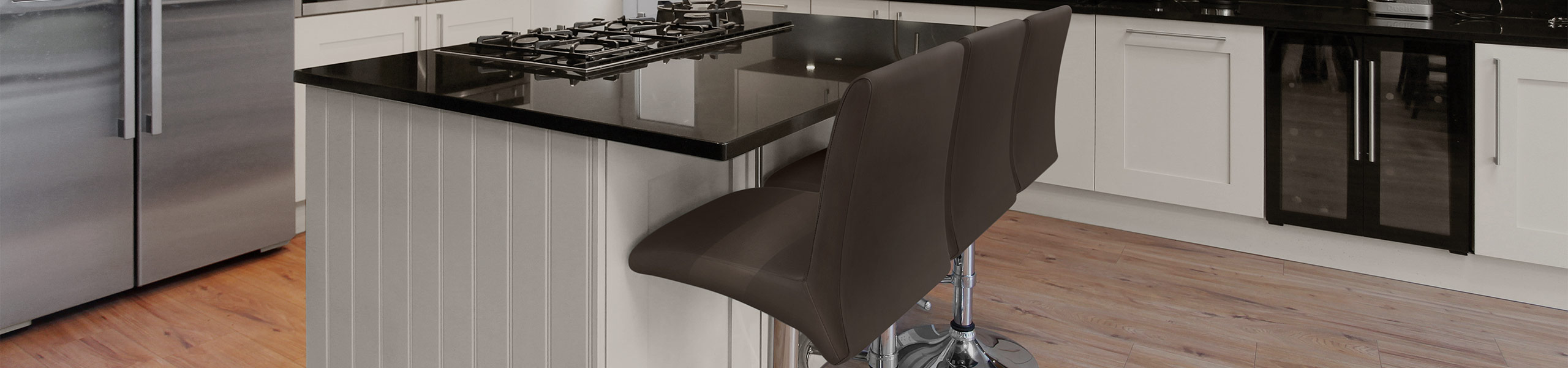 Deluxe High Back Stool Brown Video Banner