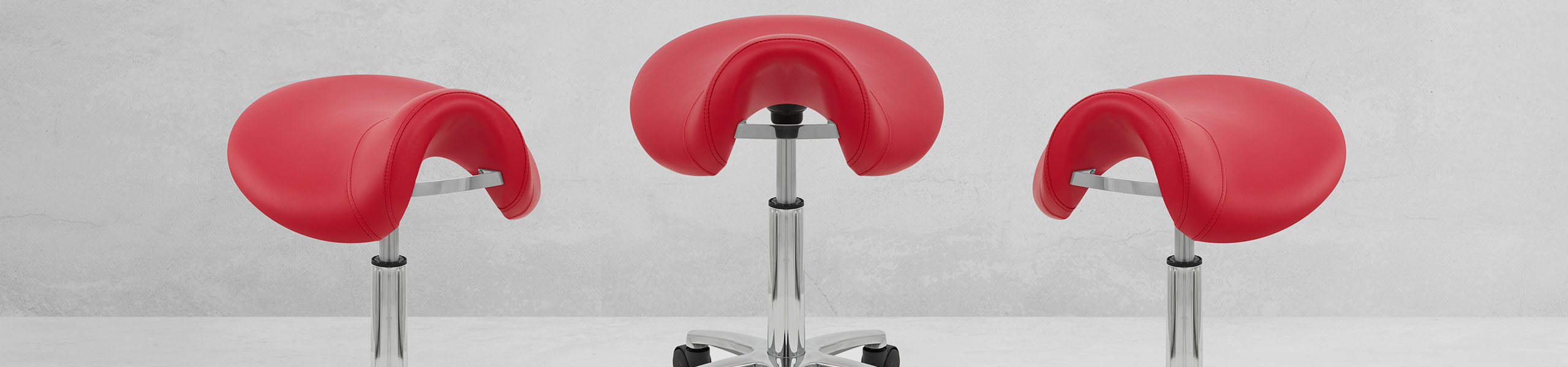 Deluxe Saddle Stool Red Video Banner