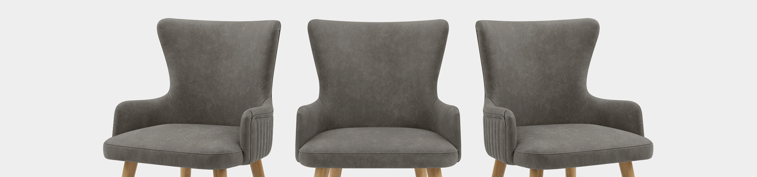 Diablo Oak Dining Chair Grey Video Banner