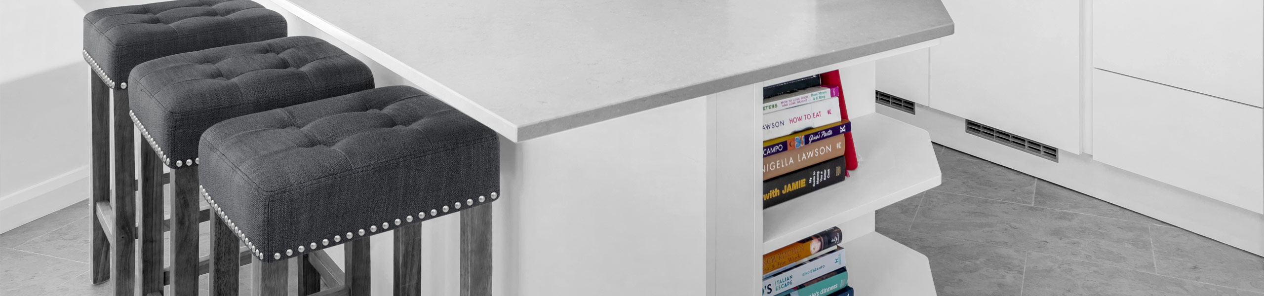 Dove Bar Stool Charcoal Fabric Video Banner