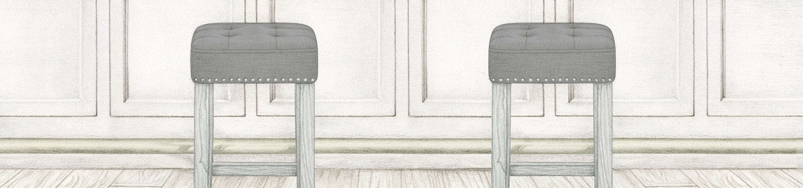 Dove Bar Stool Charcoal Fabric Video Banner