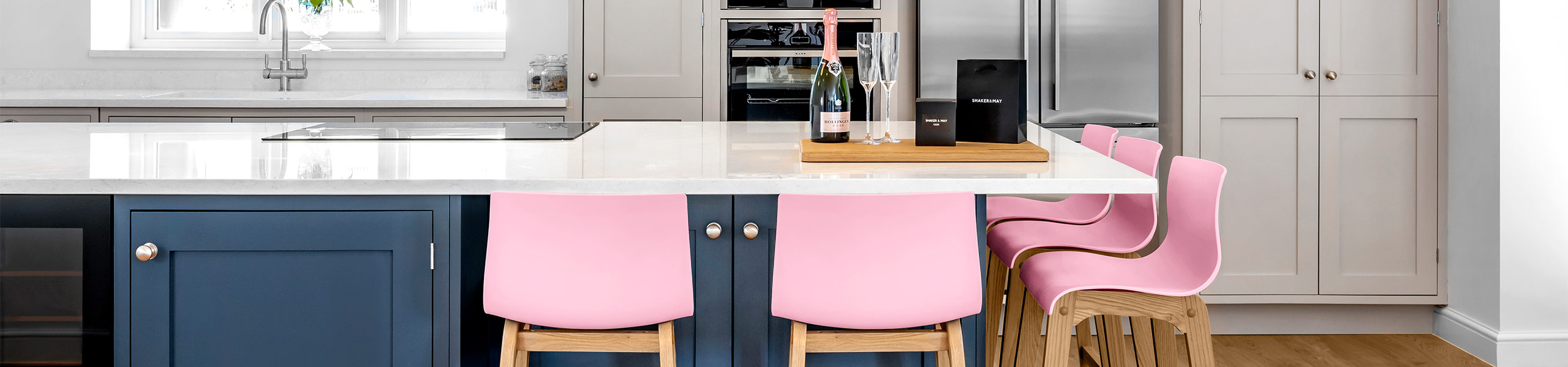 Drift Oak & Pink Bar Stool Video Banner