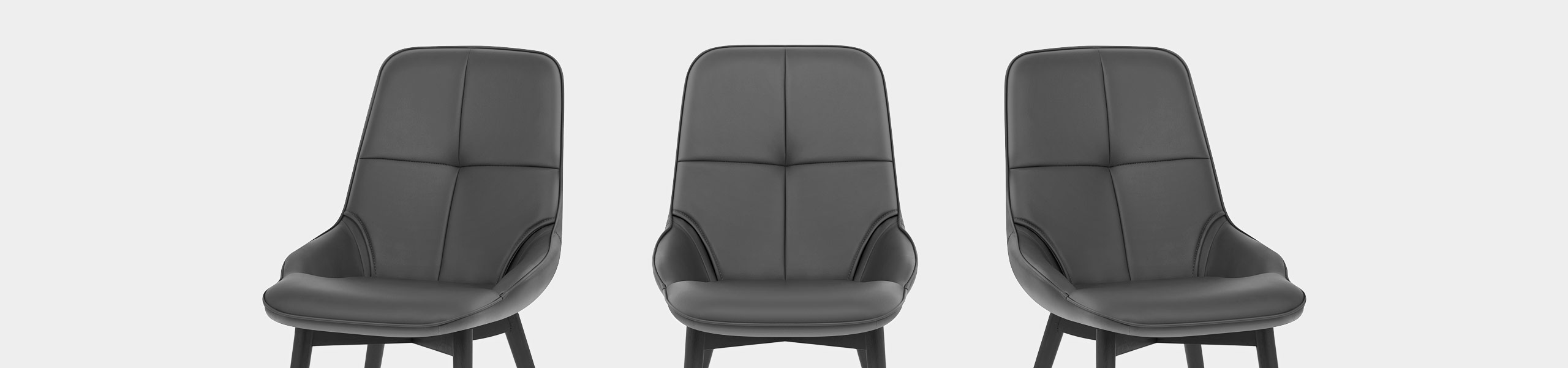 Dynasty Dining Chair Grey Leather Video Banner