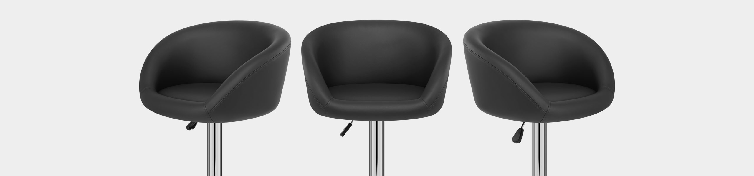 Black Faux Leather Eclipse Bar Stool Video Banner