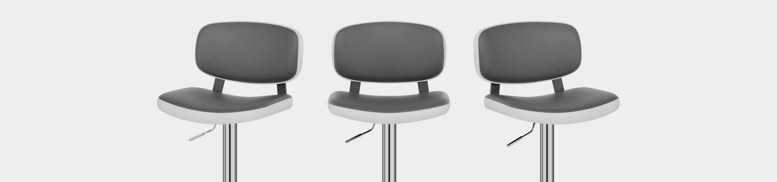 Edge Bar Stool White & Grey Video Banner