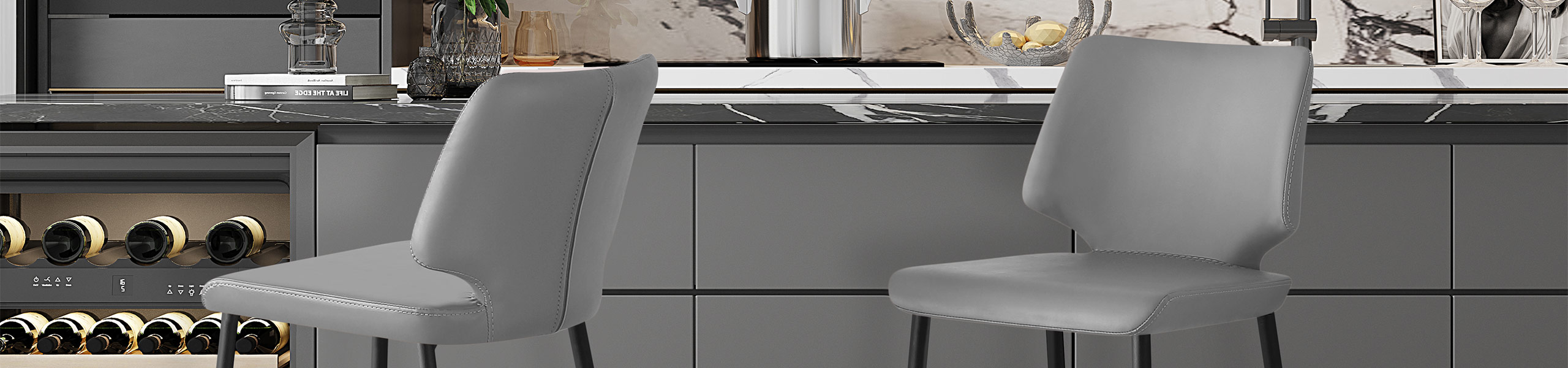 Elan Bar Stool Grey Video Banner