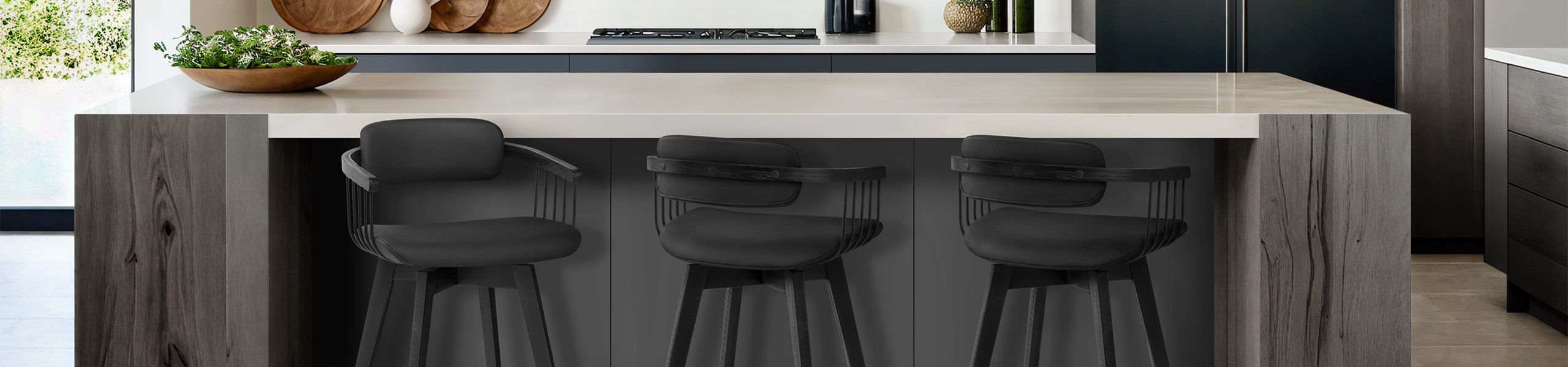 Electra Real Leather Stool Black Video Banner