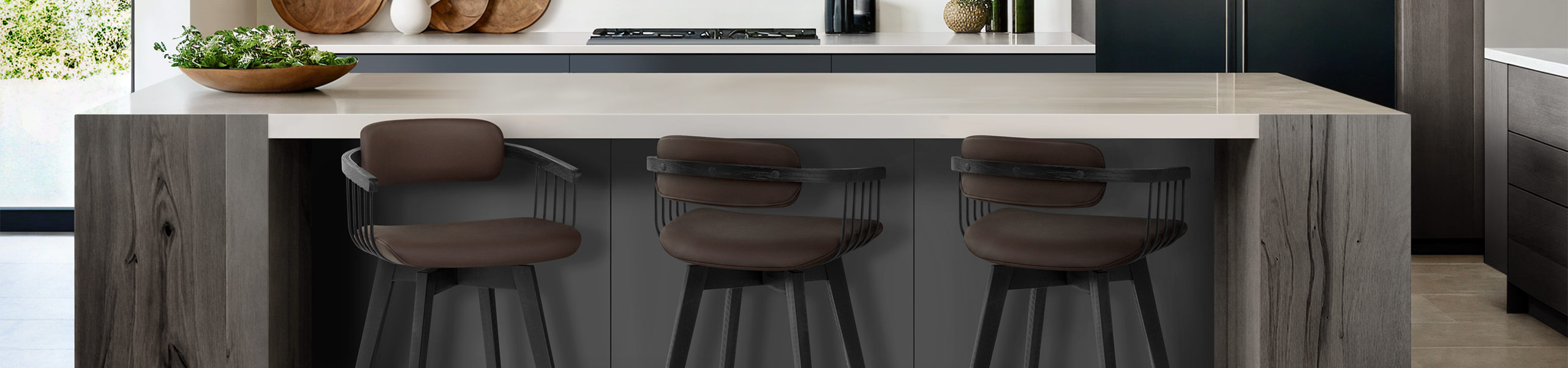 Electra Real Leather Stool Brown Video Banner