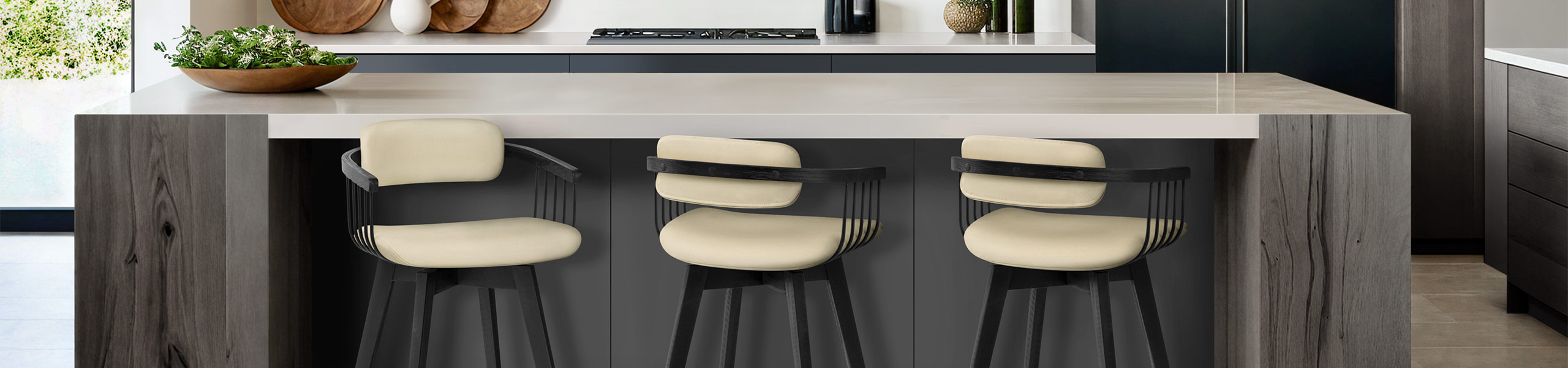 Electra Real Leather Stool Cream Video Banner